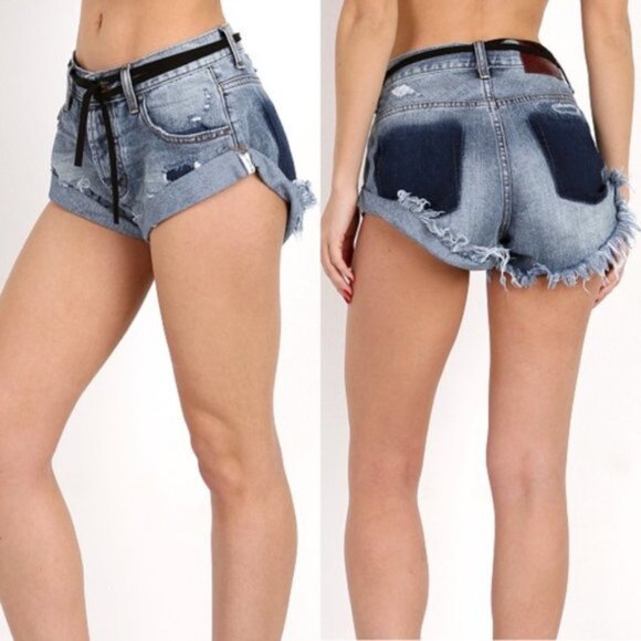 One X One Tablespoon | Royale Bandits Denim Shorts | Size 29 - Picture 1 of 16